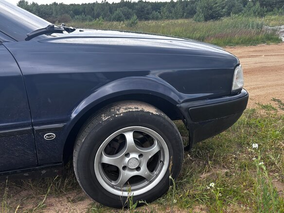 1992 Audi 80 V (B4), синий, 260000 рублей - вид 9