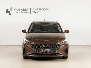 2021 Hyundai Solaris II Рестайлинг, коричневый, 1428400 рублей, вид 2