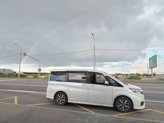 2017 Honda Stepwgn Spada V Рестайлинг, белый, 2500000 рублей, вид 4