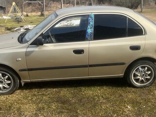 2004 Hyundai Accent ТагАЗ II, бежевый, 270000 рублей, вид 4