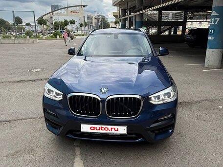 2018 BMW X3 20i xDrive III (G01), синий, 3500000 рублей, вид 2