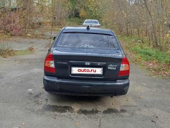 2008 Hyundai Accent ТагАЗ II, чёрный - вид 6