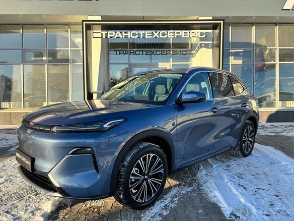 2025 Geely EX5 Гибрид EM-i, синий