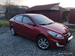 2012 Hyundai Solaris I, красный, 750000 рублей, вид 3