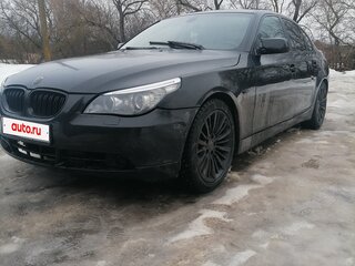 2003 BMW 5 серии 520i V (E60/E61), чёрный, 870000 рублей, вид 1
