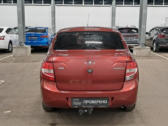 2017 Lada (ВАЗ) Granta I, красный, 460000 рублей - вид 5