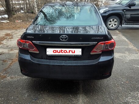 2011 Toyota Corolla X (E140, E150) Рестайлинг, чёрный, 900000 рублей, вид 5