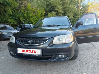 2008 Hyundai Accent ТагАЗ II, чёрный, 335000 рублей, вид 1