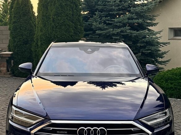 2021 Audi A8 60 TFSI e IV (D5), синий, 8230000 рублей - вид 2