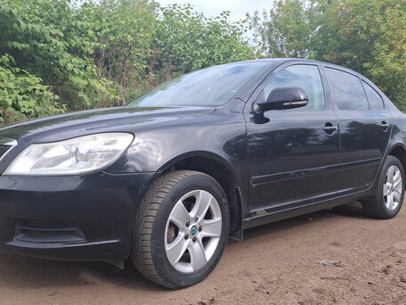 2008 Skoda Octavia II (A5) Рестайлинг, чёрный, 645000 рублей, вид 1