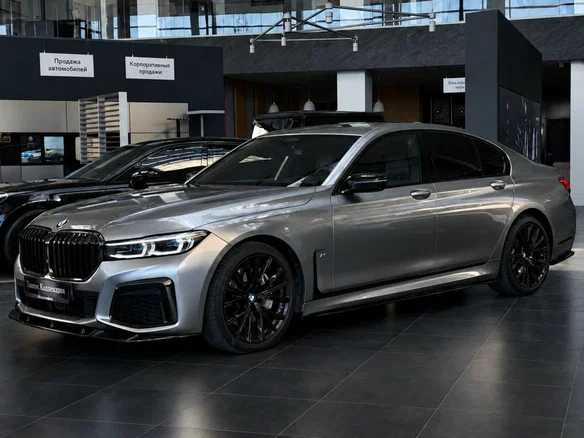 2020 BMW 7 серии 740d xDrive VI (G11/G12) Рестайлинг, серый, 7000000 рублей