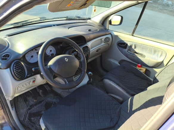 2001 Renault Scenic RX4 I Рестайлинг, синий, 400000 рублей - вид 12
