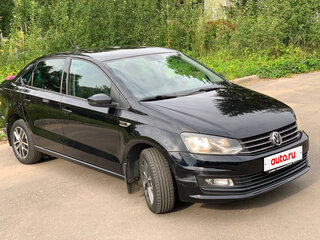 2018 Volkswagen Polo V Рестайлинг, чёрный, 1390000 рублей, вид 5