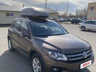 2014 Volkswagen Tiguan I Рестайлинг, коричневый, 1299000 рублей, вид 3