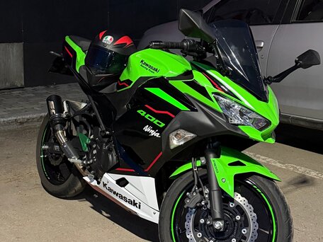 2022 Kawasaki Ninja 400, зелёный, 580000 рублей, вид 4