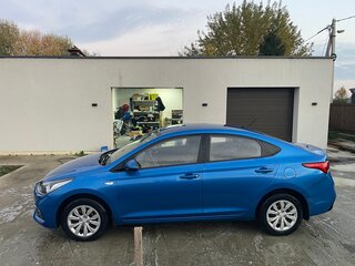 2019 Hyundai Solaris II, синий, 1470000 рублей, вид 3