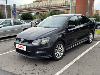 2018 Volkswagen Polo V Рестайлинг, чёрный, 1200000 рублей, вид 2