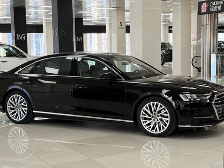 2018 Audi A8 Long 55 TFSI IV (D5), чёрный, 5700000 рублей, вид 5