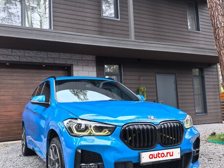2020 BMW X1 20i xDrive II (F48) Рестайлинг, синий, 3450000 рублей, вид 5