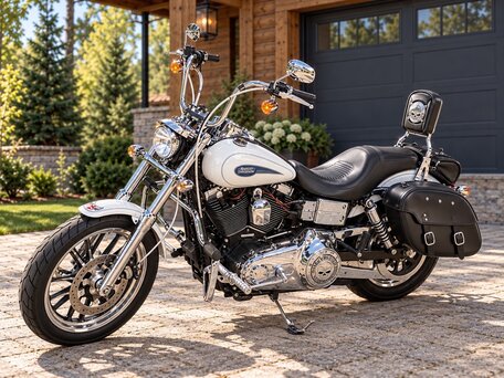 2005 Harley-Davidson Dyna Low Rider, белый, 950000 рублей, вид 2
