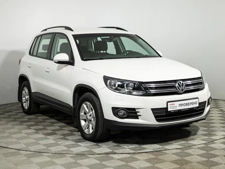 2013 Volkswagen Tiguan I Рестайлинг, белый, 849585 рублей, вид 3
