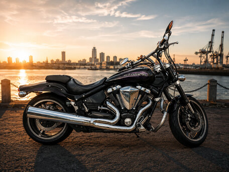 2003 Yamaha XV 1700 Warrior, синий, 890000 рублей, вид 1