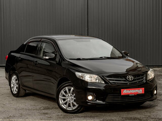 2012 Toyota Corolla X (E140, E150) Рестайлинг, чёрный, 850000 рублей, вид 3
