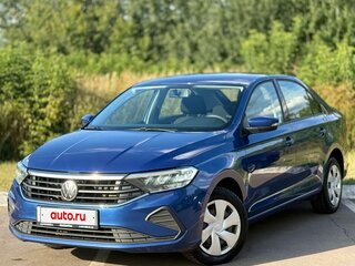 2021 Volkswagen Polo VI, синий, 1529000 рублей, вид 2