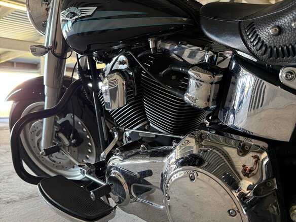 2007 Harley-Davidson Fat Boy, чёрный, 950000 рублей - вид 10