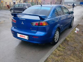 2012 Mitsubishi Lancer X Рестайлинг, синий, 600000 рублей, вид 2