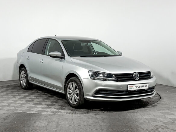 2018 Volkswagen Jetta VI Рестайлинг, серебристый, 1140000 рублей - вид 2