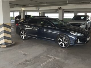 2017 Hyundai Sonata VII (LF) Рестайлинг, синий, 1800000 рублей, вид 3