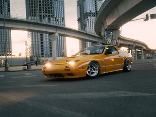 1988 Mazda RX-7 II (FC), жёлтый, 1600000 рублей, вид 5