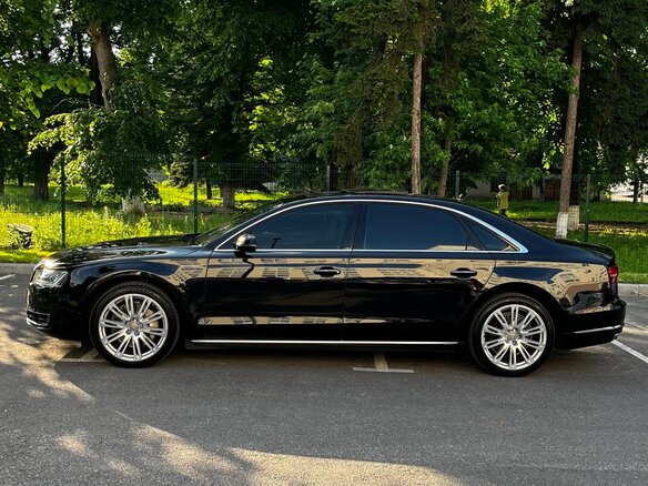 2014 Audi A8 Long III (D4) Рестайлинг, чёрный, 1950000 рублей - вид 3