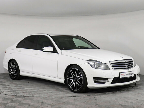2012 Mercedes-Benz C-Класс 180 III (W204) Рестайлинг, белый - вид 2