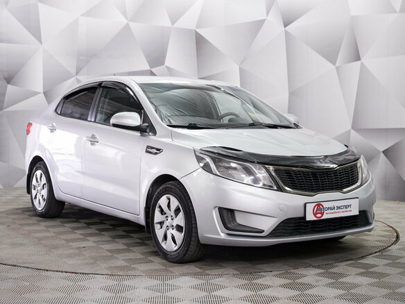 2012 Kia Rio III, серебристый, 730000 рублей - вид 6