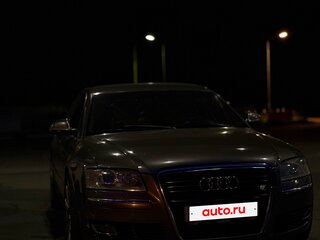 2009 Audi A8 Long II (D3) Рестайлинг 2, серый, 800000 рублей, вид 4