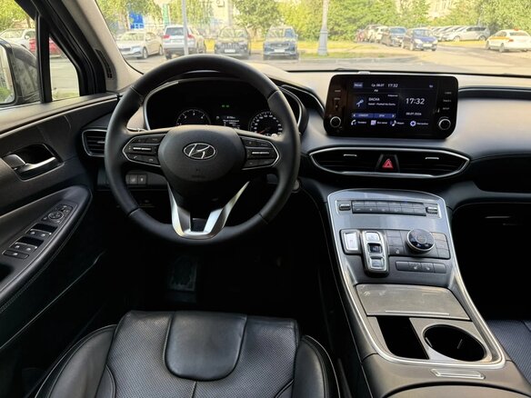 2021 Hyundai Santa Fe IV Рестайлинг, синий - вид 13
