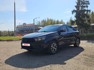 2015 Lada (ВАЗ) Vesta I, чёрный, 720000 рублей, вид 1