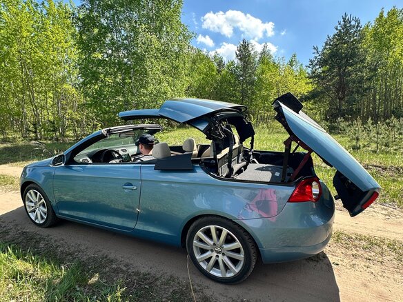 2007 Volkswagen Eos I, синий, 1500000 рублей - вид 5