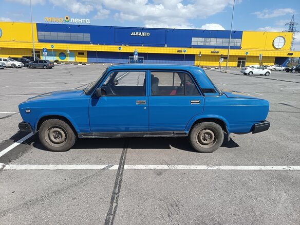 2007 Lada (ВАЗ) 2107, синий, 120000 рублей - вид 6