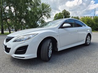 2012 Mazda 6 II (GH) Рестайлинг, белый, 1350000 рублей, вид 2