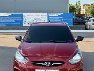 2014 Hyundai Solaris I, пурпурный, 675000 рублей, вид 2