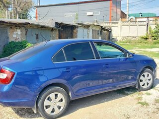 2017 Skoda Rapid I Рестайлинг, синий, 1180000 рублей, вид 2