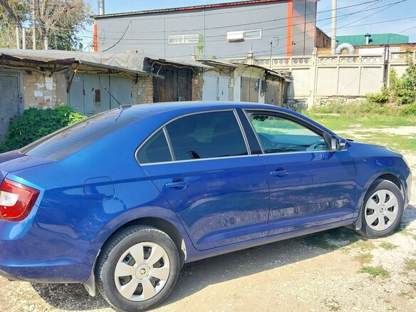 2017 Skoda Rapid I Рестайлинг, синий, 1180000 рублей - вид 1
