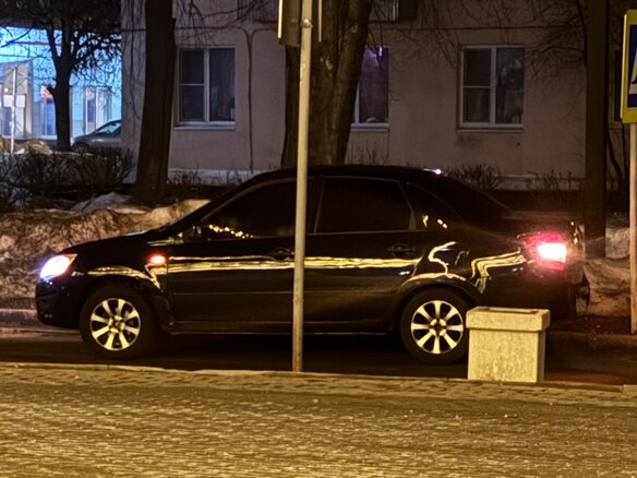 2015 Lada (ВАЗ) Granta I, чёрный - вид 8