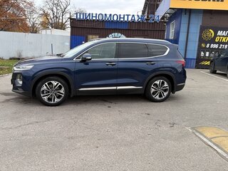 2019 Hyundai Santa Fe IV, синий, 3250000 рублей, вид 3