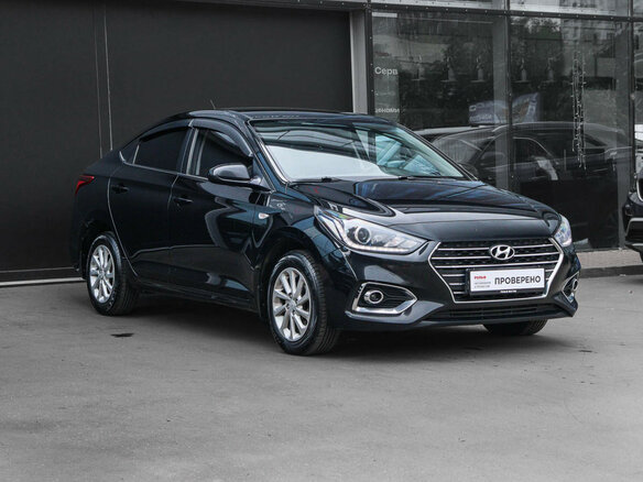 2018 Hyundai Solaris II, чёрный - вид 2