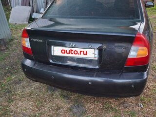 2008 Hyundai Accent ТагАЗ II, чёрный, 284000 рублей, вид 4
