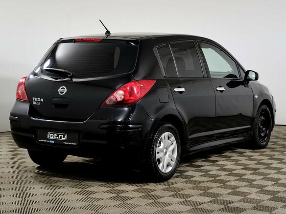 2012 Nissan Tiida I Рестайлинг, чёрный - вид 4